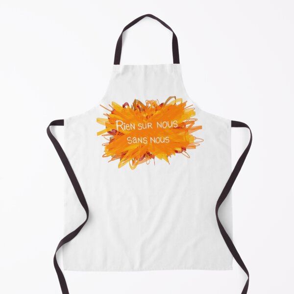 Item preview, Nothing about us without us (orange explosion white background) designed and sold by MentaLee.