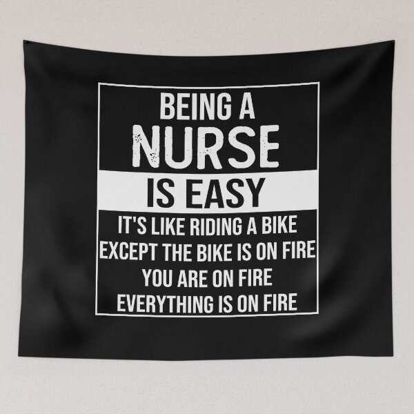 Item preview, funny nurse saying: being a nurse is easy nurse gifts designed and sold by alaechamlal.