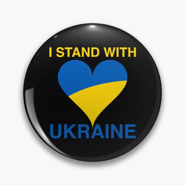 Item preview, Stand with Ukraine heart designed and sold by BeRudeShop.