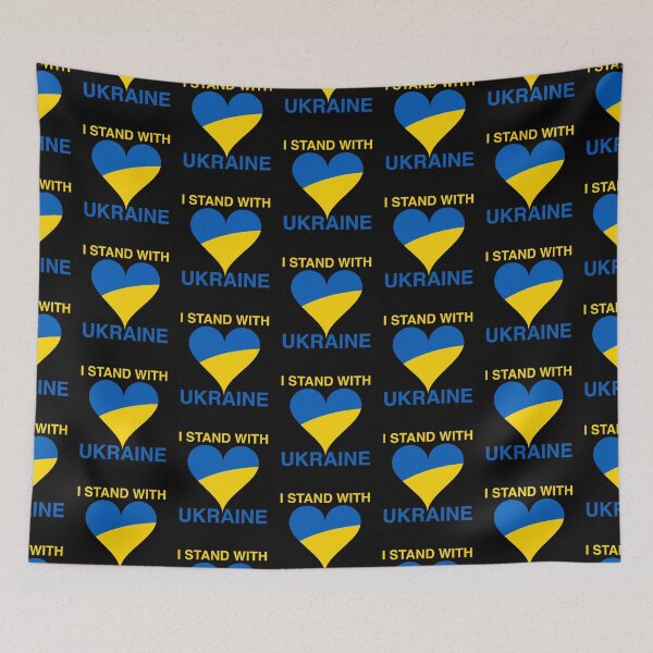 Item preview, Stand with Ukraine heart designed and sold by BeRudeShop.
