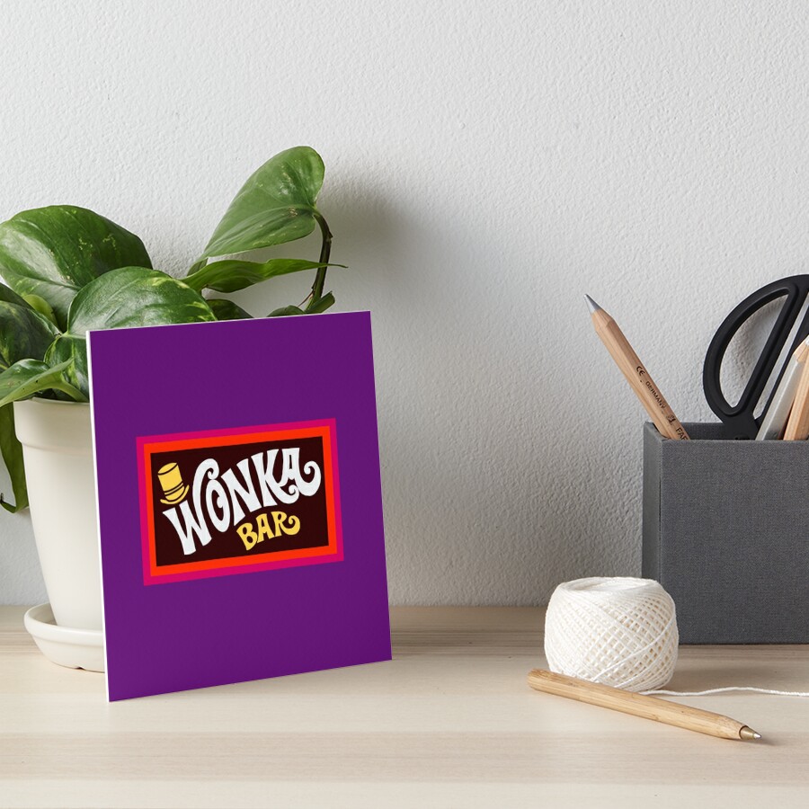 Willy Wonka Chocolate Bar | Art Board Print