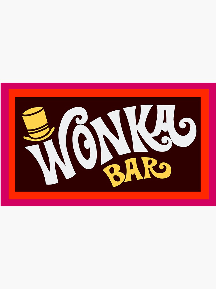 Willy Wonka Chocolate Bar | Sticker