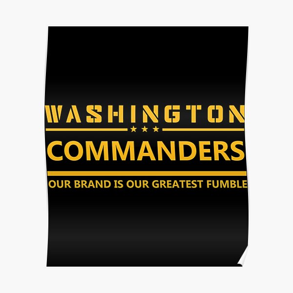 washington commanders football club Active  Poster for Sale by FunkyBaller