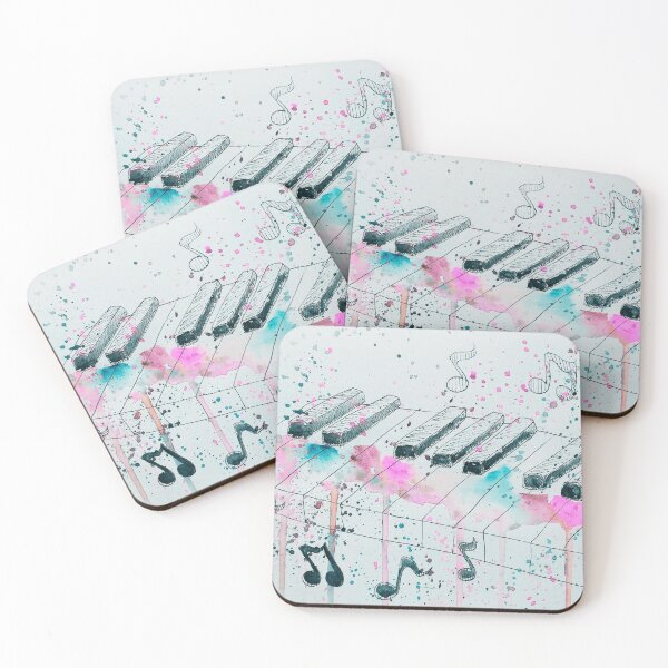 Item preview, Watercolor Piano With Musical Notes designed and sold by LifeProApperal.