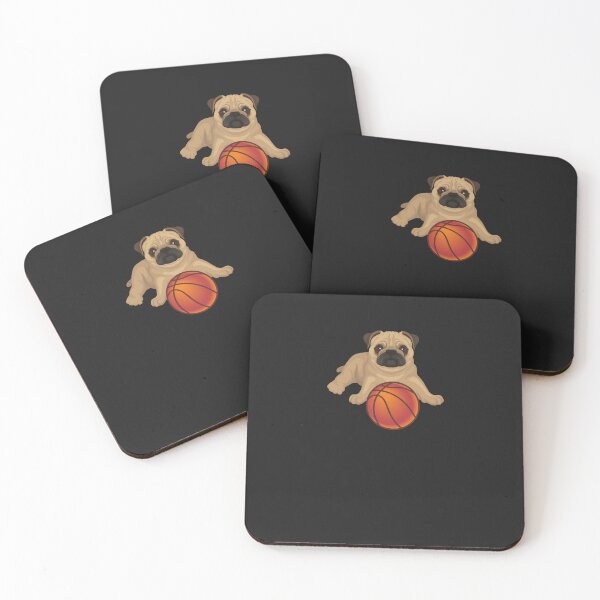 Item preview, Cute Pug playing basketball.   designed and sold by Doggymadness.
