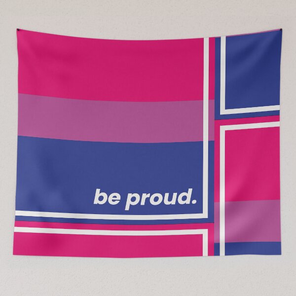 Item preview, Bisexual Flag LGBT Month Pride Love designed and sold by StickerbashCo.