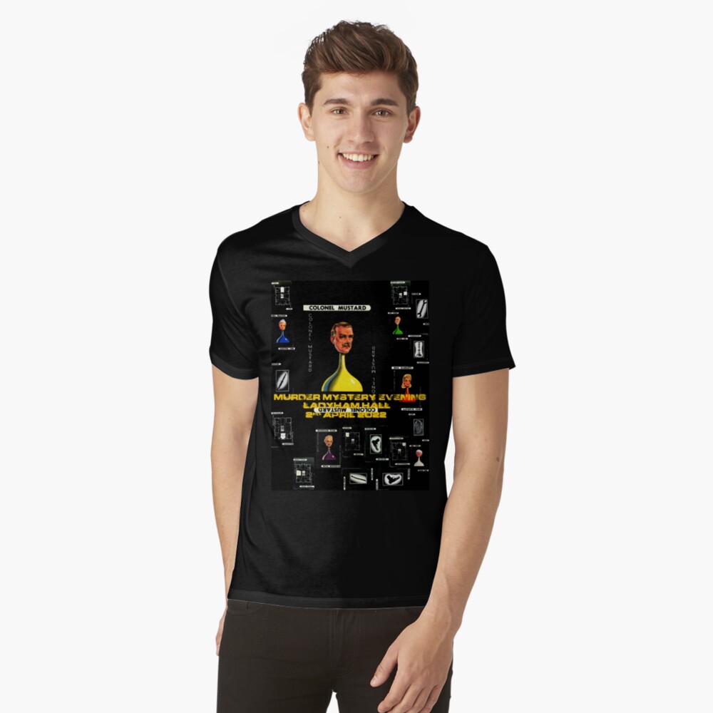 Aperçu de l'œuvre T-shirt col V créée et vendue par Scratchy-Ed.