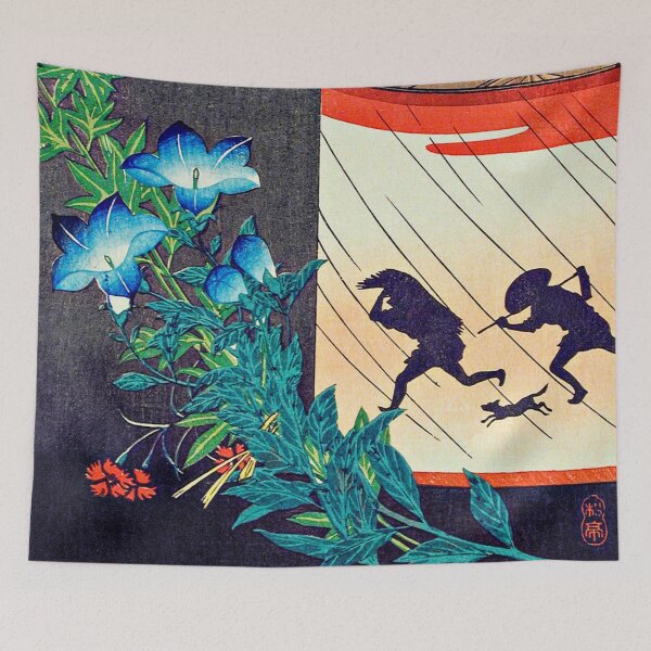 Item preview, Bellflower and Lantern by Hiroaki Takahashi (1871-1945) designed and sold by RyanCaudell.