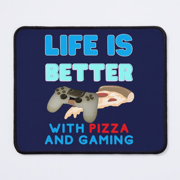 Item preview, Life Is Better With Pizza And Gaming Gift Idea For Pizza And Gaming Lover designed and sold by TeesFashion.