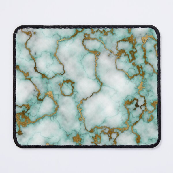 Item preview, Luxurious Turquoise And Gold Marble Texture designed and sold by RomeoSketches.