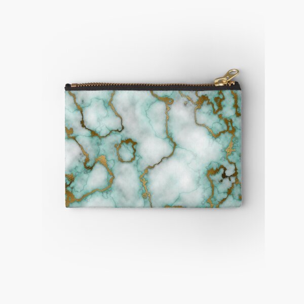 Item preview, Luxurious Turquoise And Gold Marble Texture designed and sold by RomeoSketches.