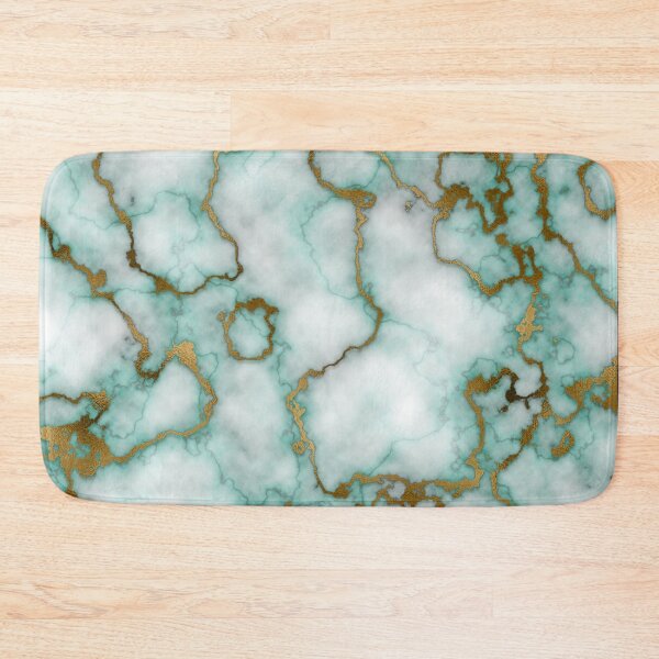Item preview, Luxurious Turquoise And Gold Marble Texture designed and sold by RomeoSketches.