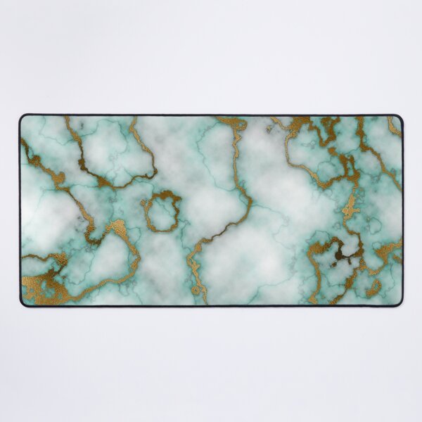 Item preview, Luxurious Turquoise And Gold Marble Texture designed and sold by RomeoSketches.
