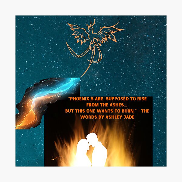 Item preview, Phoenix rising from the fire designed and sold by BookishDesignsbyJade .