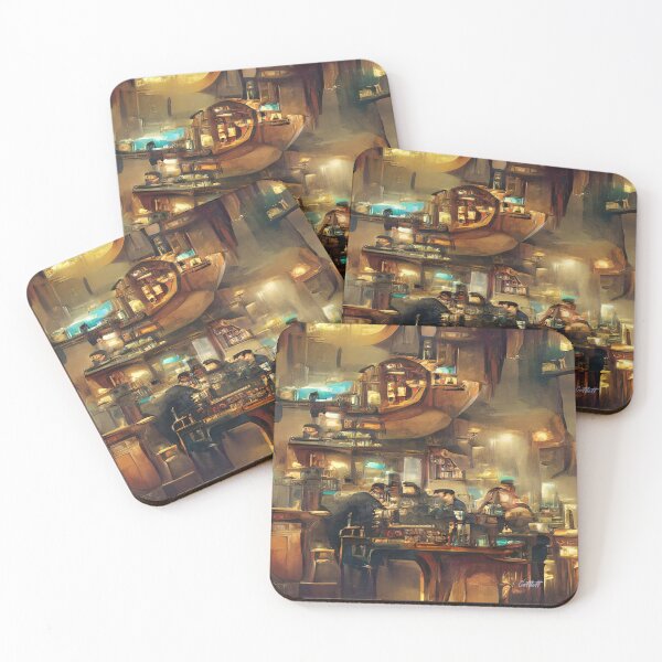 Item preview, Steampunk art - Abstract Steampunk Bar - steampunk aesthetic- Steampunk designed and sold by CattlettArt.