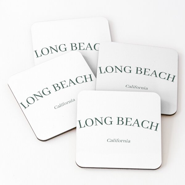 Item preview, Long Beach California, Minimalist Dark Green West Coast Design  designed and sold by BellaHope1.