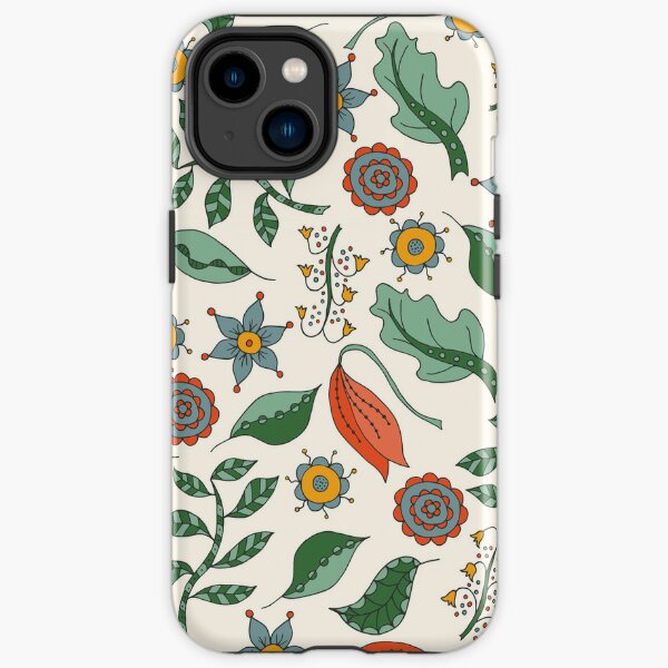 Summer Meadow Botanical Pattern iPhone Tough Case