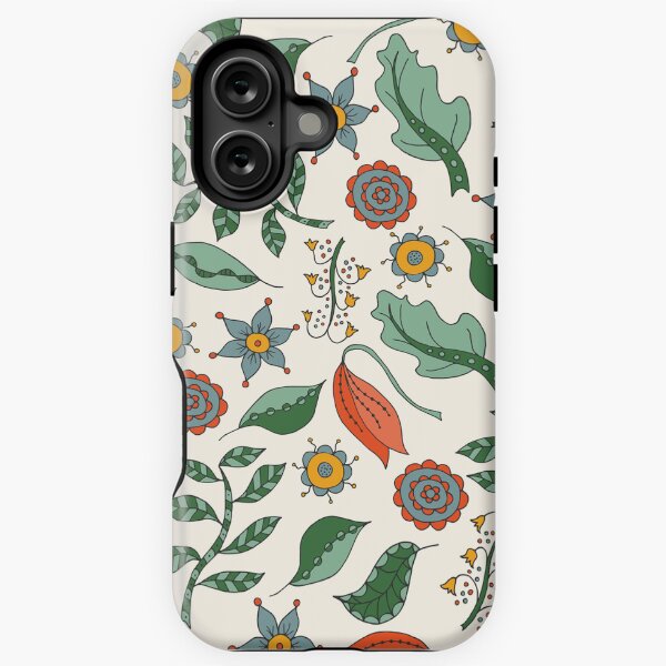 Summer Meadow Botanical Pattern iPhone Tough Case