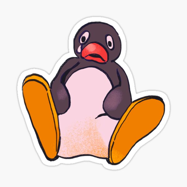 Vista previa del artículo con la obra «dibujo meme pinguino llorando», diseñado y vendido por RansRoom.