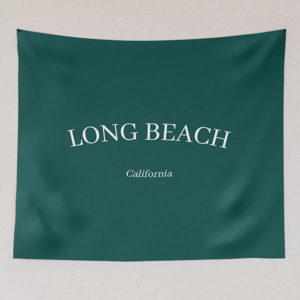 Item preview, Long Beach California, Minimalist Dark Green West Coast Design  designed and sold by BellaHope1.