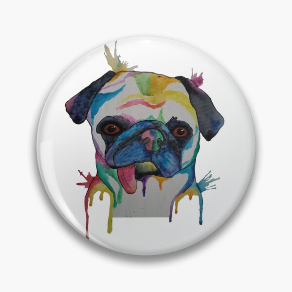Item preview, Pug Watercolor designed and sold by Sarah Ferree.