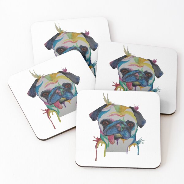 Item preview, Pug Watercolor designed and sold by Sarah Ferree.