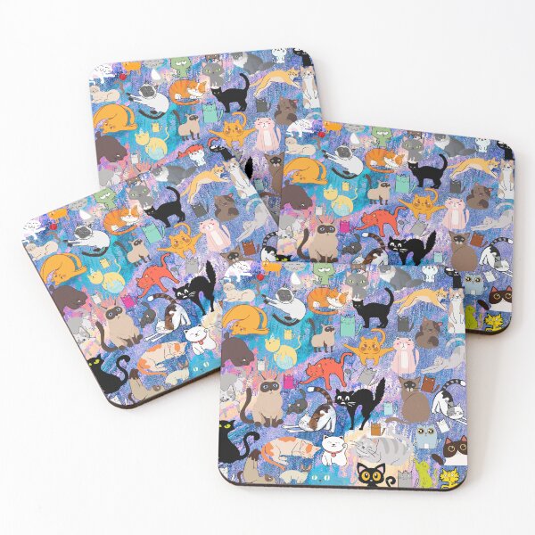 Item preview, Beautiful colorful Cat seamless pattern designed and sold by KamoDesigner.