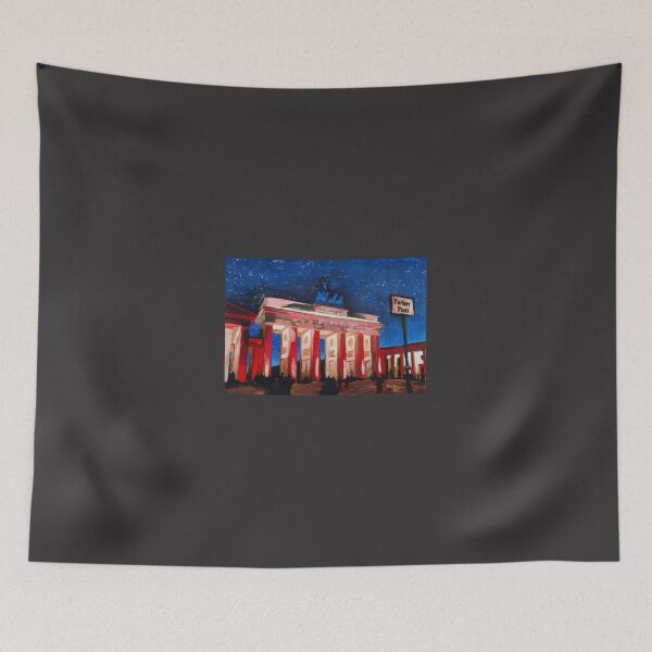 Item preview, Berlin Brandenburg Gate With Paris Place At Night designed and sold by artshop77.