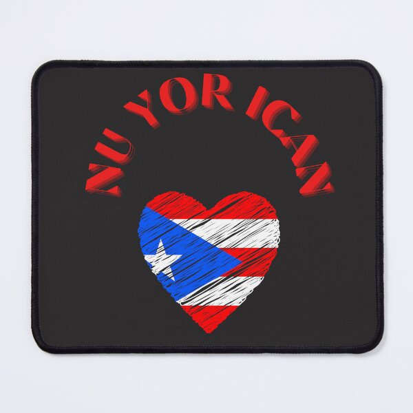 Item preview, PUERTO RICAN IN NEW YORK, RED AND BLUE ,PUERTO RICAN FLAG, NU-YOR-ICAN designed and sold by DoloresAlaire.