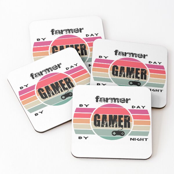 Item preview, farmer by day gamer by night designed and sold by LACHGAROO.