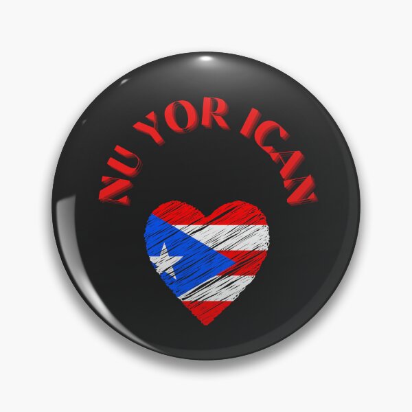 Item preview, PUERTO RICAN IN NEW YORK, RED AND BLUE ,PUERTO RICAN FLAG, NU-YOR-ICAN designed and sold by DoloresAlaire.