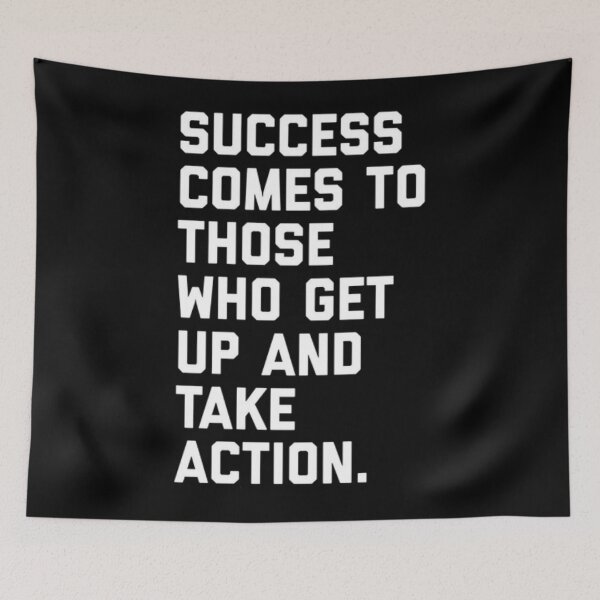 Item preview, Succes comes to those who get up  and take action  designed and sold by G-FLORIAN.