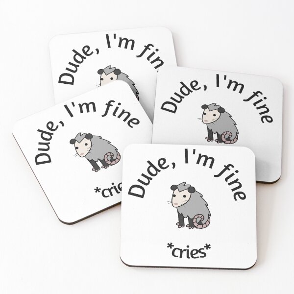 Item preview, I'm fine | opossum designed and sold by Kat-Arts.