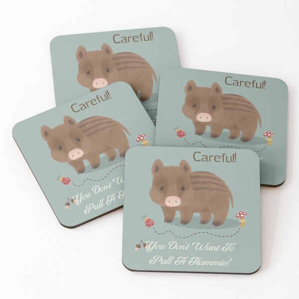 Item preview, Careful! You Don't Want To Pull A Hammie!  Funny Wild Pig Cartoon designed and sold by Cerkis.