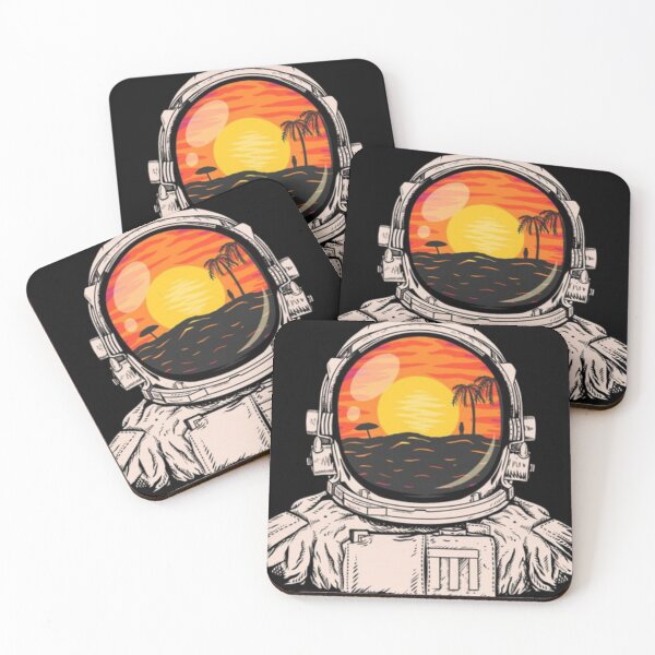 Item preview, Astronauts looking at the beach  design  designed and sold by G-FLORIAN.