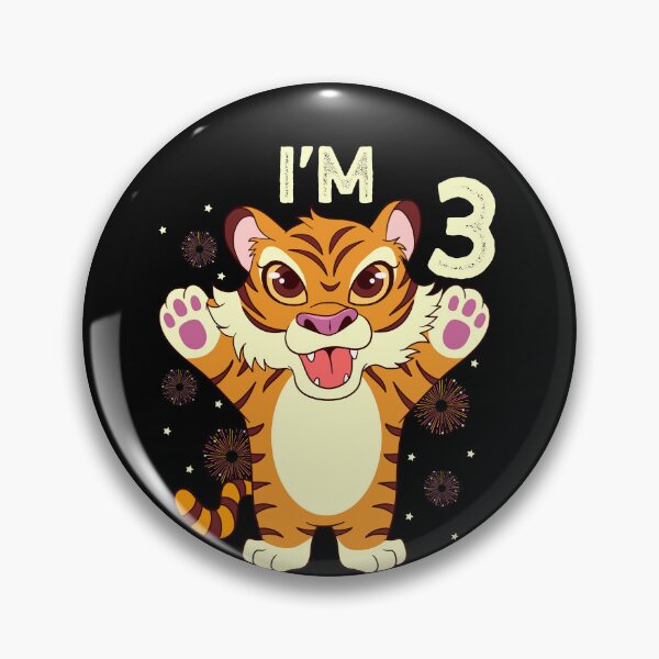 Item preview, i'm 3 - Tiger 3rd Birthday designed and sold by Ibu83.