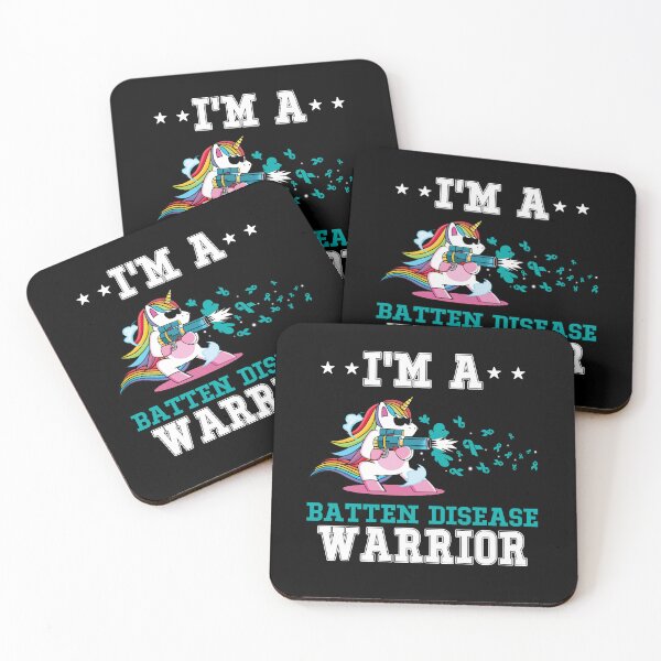 Item preview, Funny Unicorn I'm A Batten Disease Warrior designed and sold by heppenp.