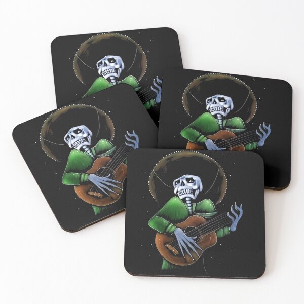 Item preview, skull playing guitar designed and sold by pop2021shirt.