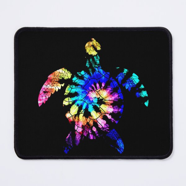 Artikelvorschau, Krawatten-Schildkröte, mehrfarbiger Regenbogen mit schwarzem, rosa, blauem, violettem, grünem, gelbem Rad. Rette die Schildkröten vsco-Ästhetik entworfen und verkauft von Spaceshipsells.