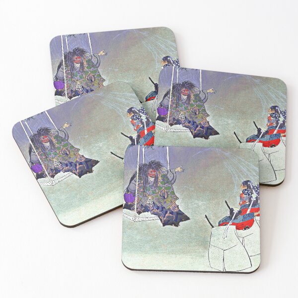 Item preview, Scene from the Noh theater play Tsuchigumo 1902 by Kogyo Tsukioka designed and sold by RyanCaudell.