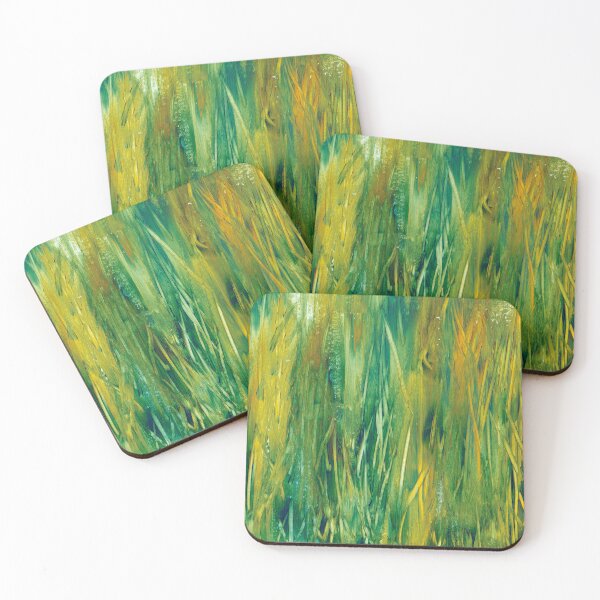 Item preview, green brown painting abstract abstract art designed and sold by handmadehipsters.
