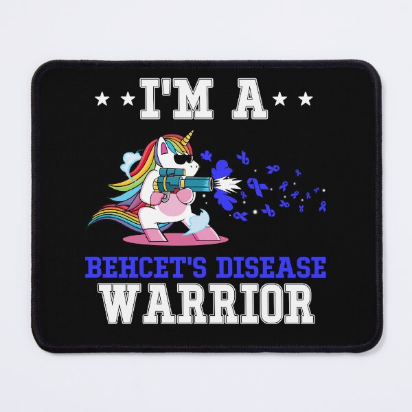 Item preview, Funny Unicorn I'm A Behcet's Disease Warrior designed and sold by heppenp.