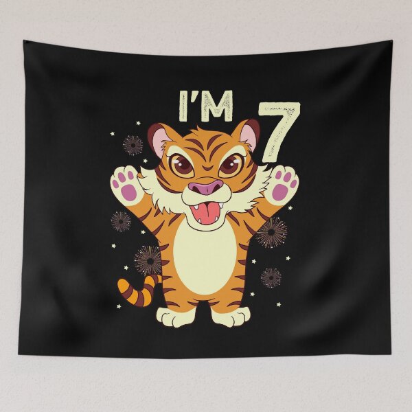 Item preview, i'm 7 - Tiger 7rd Birthday designed and sold by Ibu83.