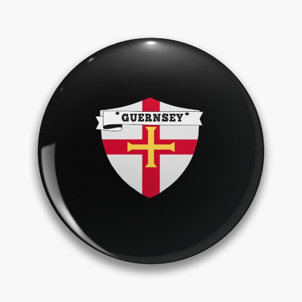 Item preview, GUERNSEY COUNTRY SHIELD, MINIMALIST GUERNSEY FLAG, I LOVE GUERNSEY , BORN IN GUERNSEY , GUERNSEY BADGE designed and sold by Just Simple And Awesome.