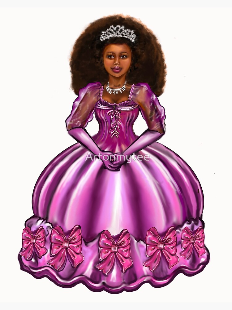 Barbie Noire Aux Yeux étoilés Avec Des Cheveux Afro Tressés Roses