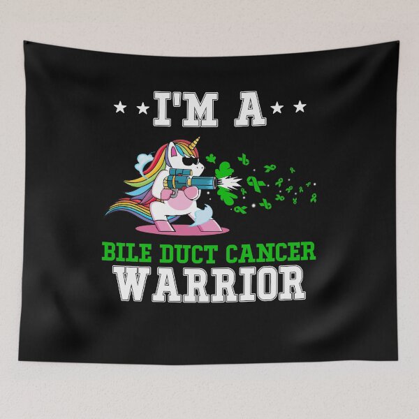 Item preview, Funny Unicorn I'm A Bile Duct Cancer Warrior designed and sold by heppenp.