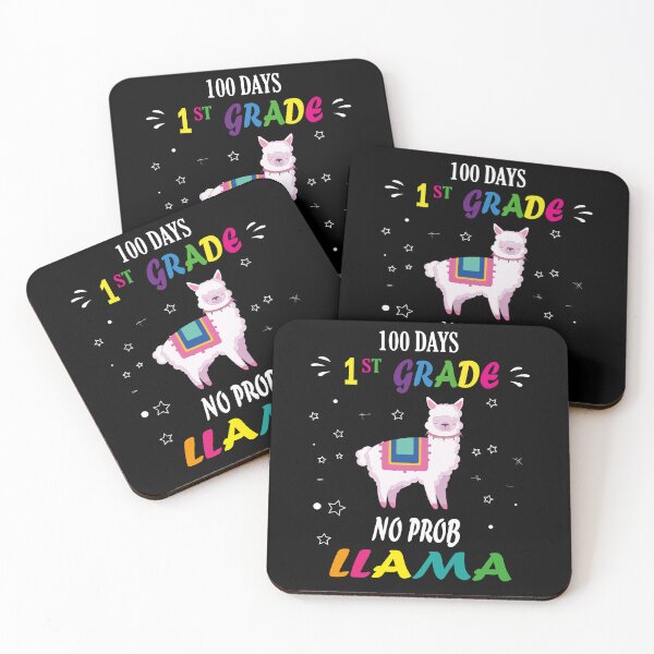 Item preview, 100 days 1st grade no prob llama, No Prob Llama | Alpaca Lover | Cute Llama | Nature Lover | Llama Silhouette Tee designed and sold by SimoSaladain.
