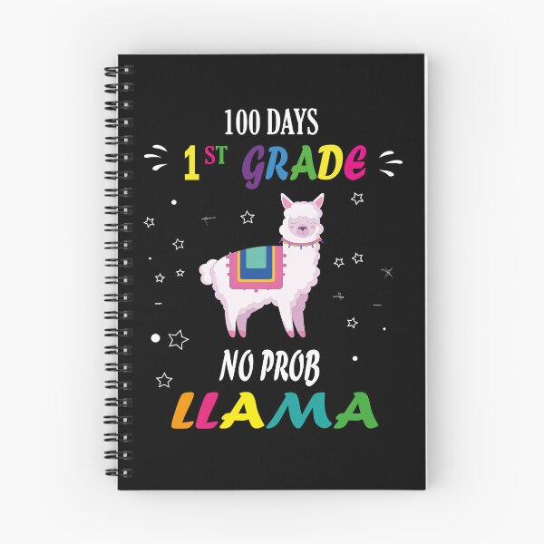 Item preview, 100 days 1st grade no prob llama, No Prob Llama | Alpaca Lover | Cute Llama | Nature Lover | Llama Silhouette Tee designed and sold by SimoSaladain.