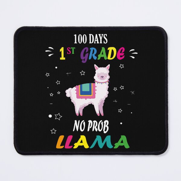 Item preview, 100 days 1st grade no prob llama, No Prob Llama | Alpaca Lover | Cute Llama | Nature Lover | Llama Silhouette Tee designed and sold by SimoSaladain.