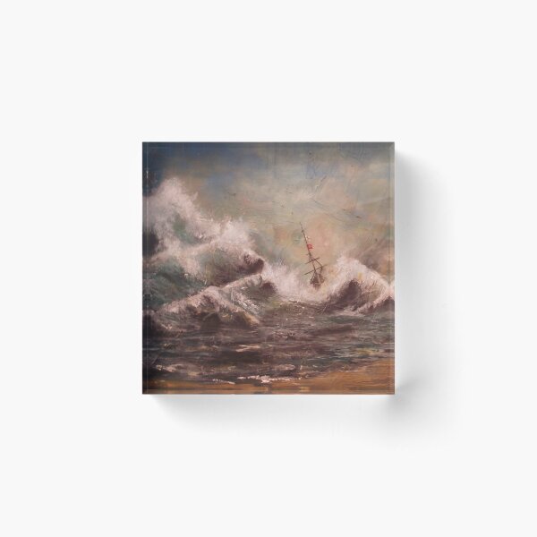 Parting the waves Acrylic Block